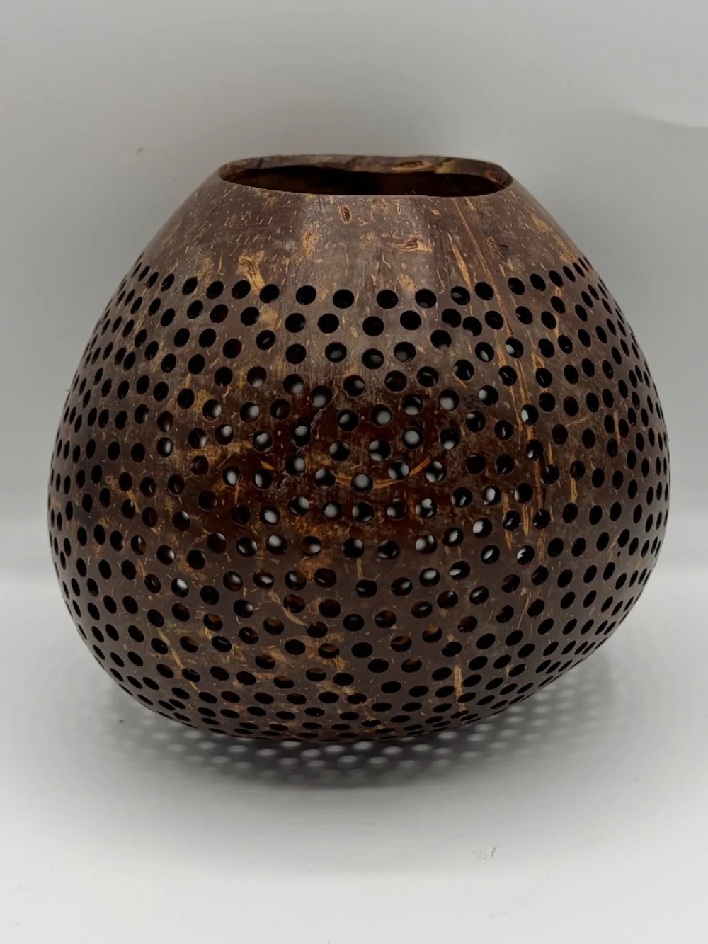 Hand Carved Coconut Shell NWT